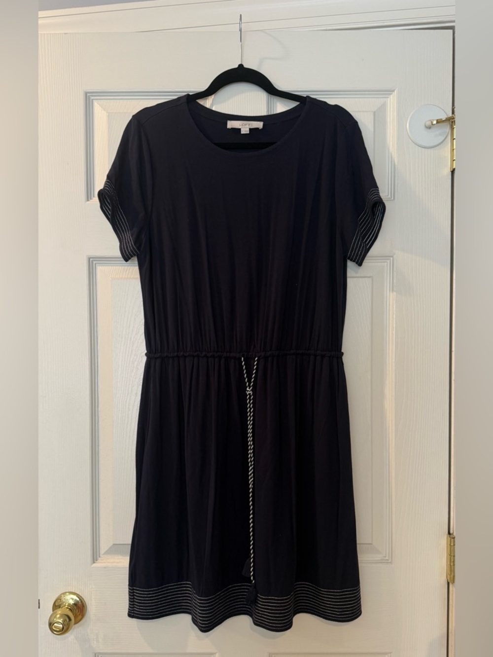 LOFT Short Sleeve Knee Length Casual Dress